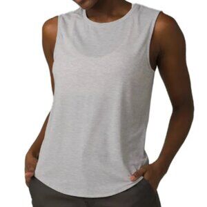 Prana “Rogue” Sleeveless Top in Grey Heather, Size Medium